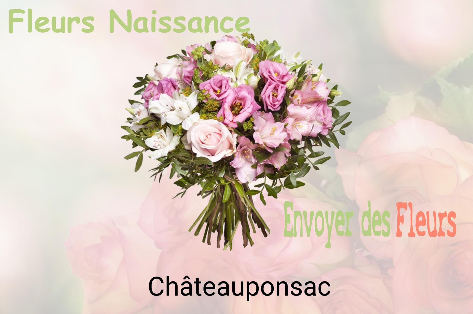 Bouquet de fleurs de naissance livré à Châteauponsac